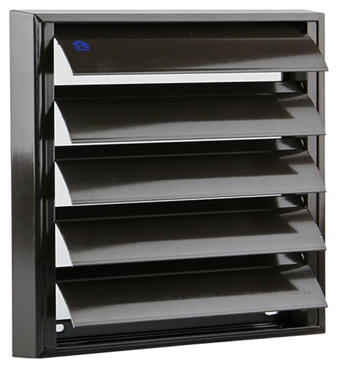Afbeelding laden in galerijviewer, Renson 1006255 - dampkaprooster opbouw 433 alu ral 8019 210x210mm | 2 stuks
