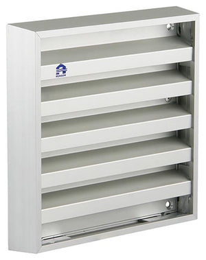 Renson 1006232 - muurrooster opbouw 431 alu f1 165x165mm | 2 stuks