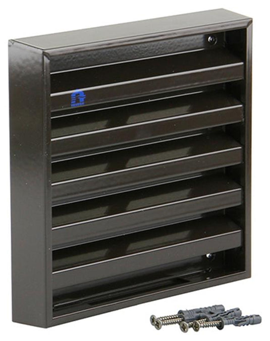 Renson 1006234 - muurrooster opbouw 431 alu ral8019 165x165mm | 2 stuks