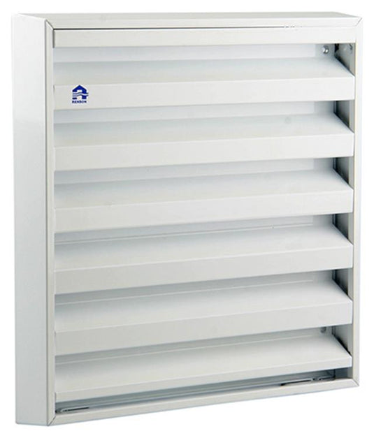 Renson 1006236 - muurrooster opbouw 431 alu ral 9010 225x225mm | 2 stuks