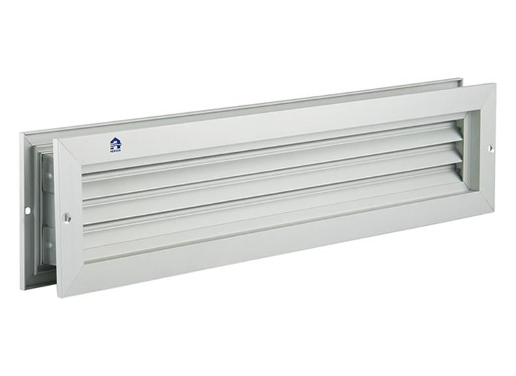 Afbeelding laden in galerijviewer, Renson 1006214 - deurrooster 461 alu f1 425x76mm | 2 stuks
