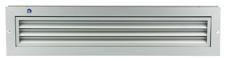 Afbeelding laden in galerijviewer, Renson 1006214 - deurrooster 461 alu f1 425x76mm | 2 stuks
