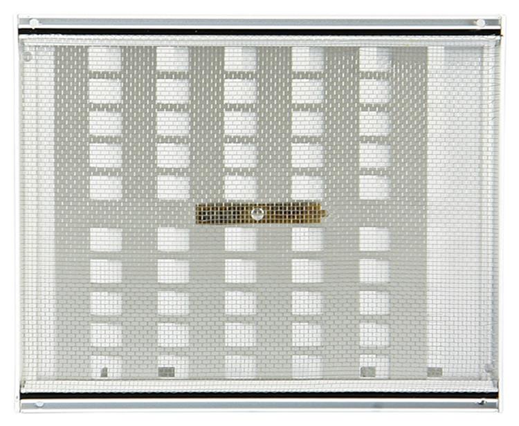 Afbeelding laden in galerijviewer, Renson 1006222 - regelbare rooster opb. 4032 alu ral 9010 240x200mm | 2 stuks
