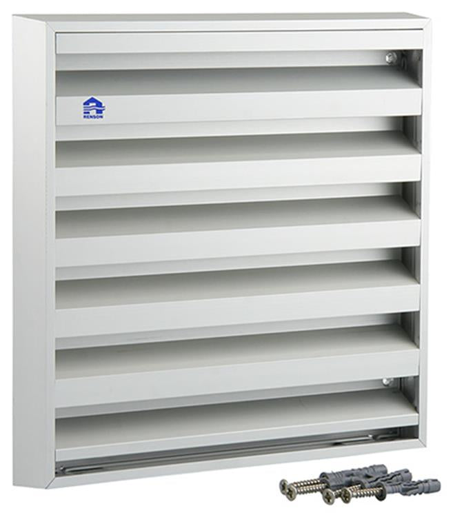 Afbeelding laden in galerijviewer, Renson 1006235 - muurrooster opbouw 431 alu f1 225x225mm | 2 stuks
