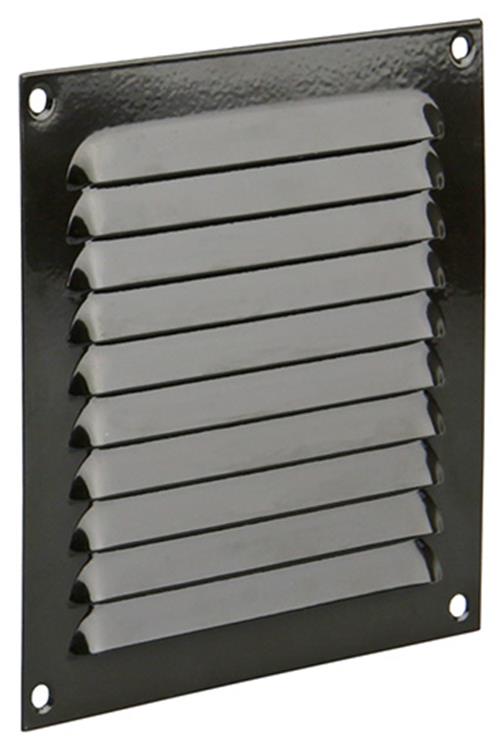 Afbeelding laden in galerijviewer, Renson 1015064 - schoepenrooster plat alu bruin150x150mm | 10 stuks
