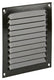 Renson 1015064 - schoepenrooster plat alu bruin150x150mm | 10 stuks
