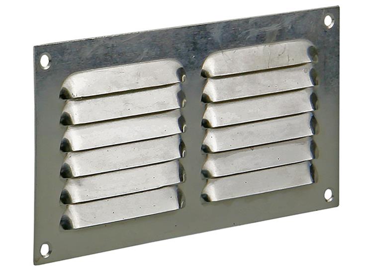 Afbeelding laden in galerijviewer, Renson 1015065 - schoepenrooster plat alu f1 200x100mm | 10 stuks
