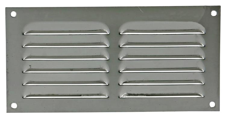 Afbeelding laden in galerijviewer, Renson 1015065 - schoepenrooster plat alu f1 200x100mm | 10 stuks
