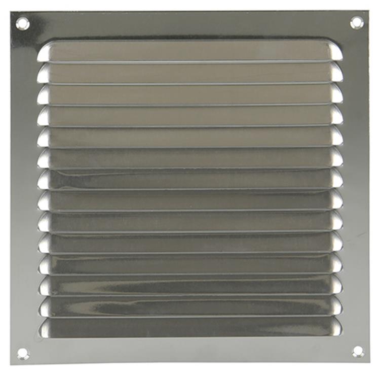 Afbeelding laden in galerijviewer, Renson 1015068 - schoepenrooster plat alu f1 200x200mm | 10 stuks
