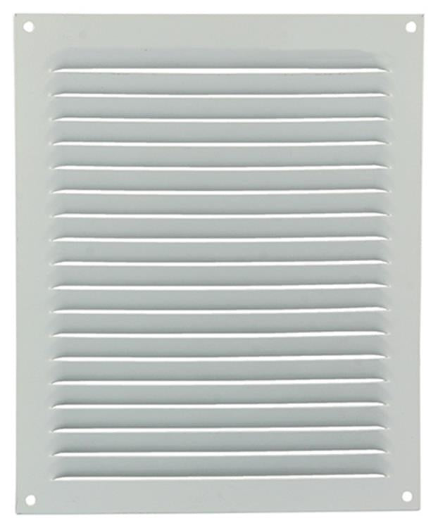 Afbeelding laden in galerijviewer, Renson 1015072 - schoepenrooster plat alu wit 200x250mm | 10 stuks
