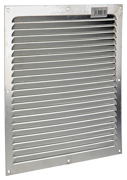 Afbeelding laden in galerijviewer, Renson 1015074 - schoepenrooster plat alu f1 300x300mm | 10 stuks
