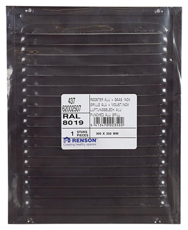 Afbeelding laden in galerijviewer, Renson 1008582 - schoep.r. 437 bruin 200x250mm | 5 stuks
