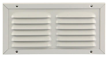 Renson 1006345 - schoepenrooster + kader + mug.opbouw 437 ral9010 200x100mm | 2 stuks