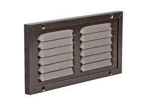 Renson 1006346 - schoepenrooster + kader + mug.opbouw 437 ral8019 200x100mm | 1 stuks