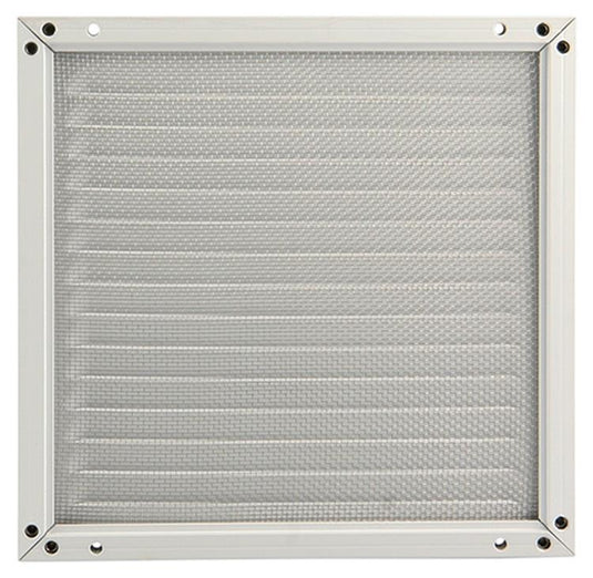 Renson 1006348 - schoepenrooster + kader + mug.opbouw 437 ral9010 200x200mm | 2 stuks
