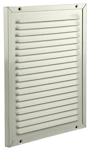 Renson 1006351 - schoepenrooster + kader + mug.opbouw 437 ral9010 200x250mm | 2 stuks