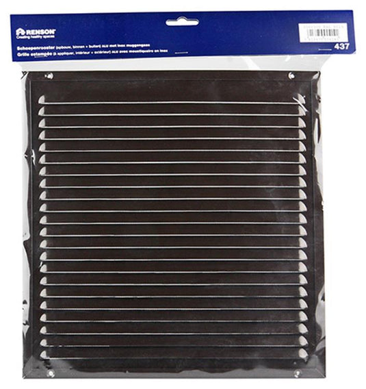 Renson 1006355 - schoepenrooster + kader + mug.opbouw 437 ral8019 300x300mm | 2 stuks