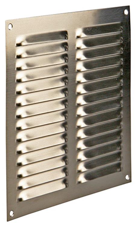 Chargez l'image dans la visionneuse de la galerie, Renson 1006359 - schoepenrooster vlak 438 inox 200x200mm | 5 stuks
