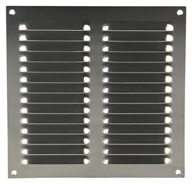 Renson 1006359 - schoepenrooster vlak 438 inox 200x200mm | 5 stuks