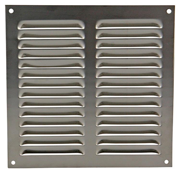 Chargez l'image dans la visionneuse de la galerie, Renson 1006359 - schoepenrooster vlak 438 inox 200x200mm | 5 stuks
