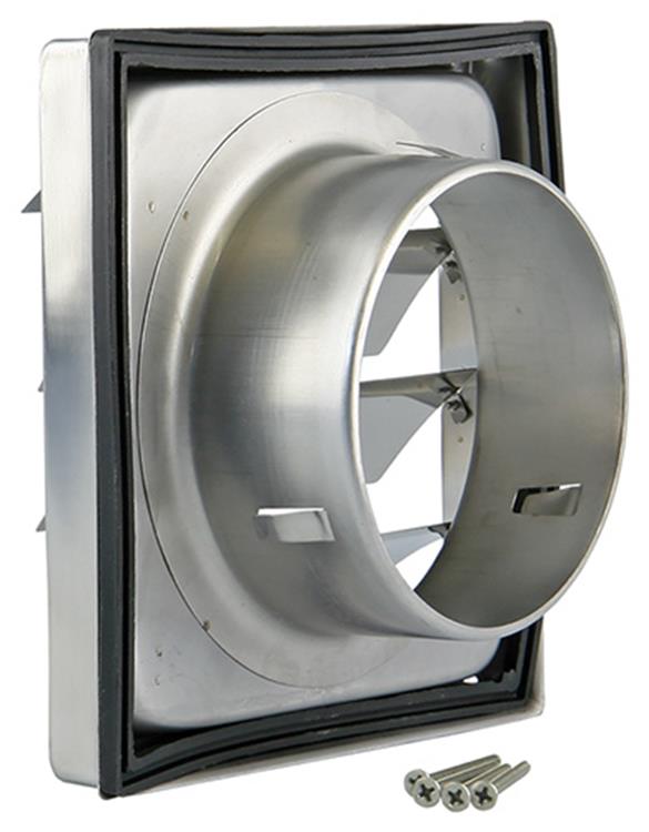 Afbeelding laden in galerijviewer, Renson 1006274 - dampkaprooster inbouw 633 inox ø150 | 2 stuks
