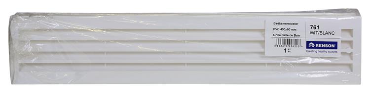 ギャラリービューアに画像をロードする, Renson 1006739 - deurrooster pvc 761 wit 450x90mm | 1 stuks
