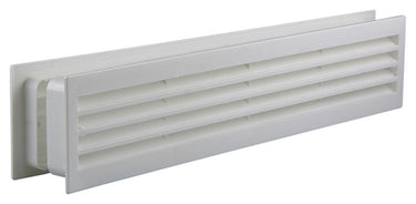 Renson 1006387 - deurrooster 761 pvc ral 9010 450x90mm | 2 stuks