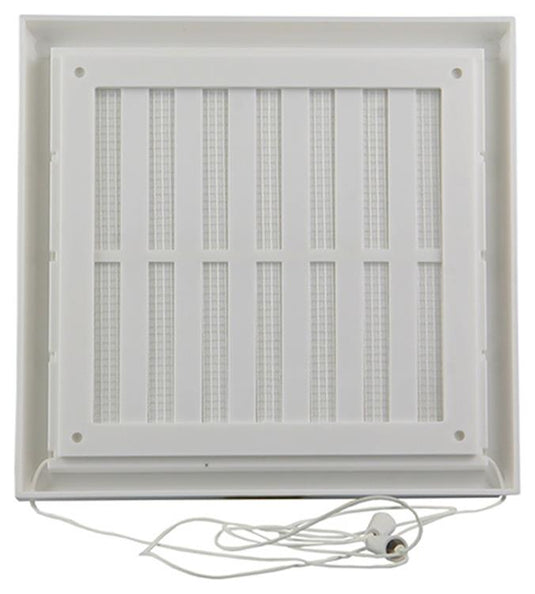 Renson 1006368 - regelbare rooster opb. 732 pvcral 9010 187x187mm | 2 stuks