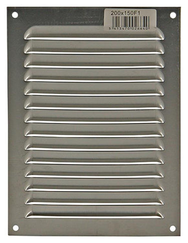 Renson 1006302 - schoepenrooster vlak alu f1 150x200mm | 10 stuks