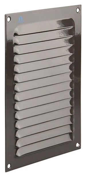 Renson 1006304 - schoepenrooster vlak alu ral 8019 150x200mm | 10 stuks
