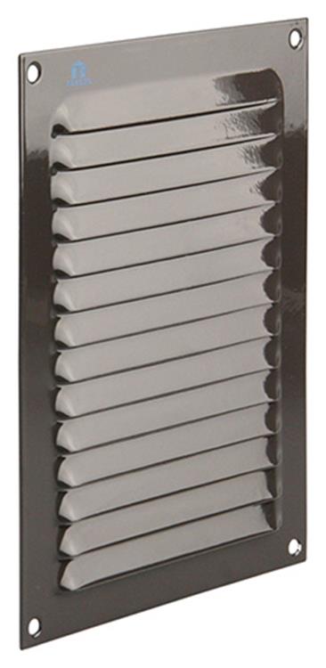 Afbeelding laden in galerijviewer, Renson 1006304 - schoepenrooster vlak alu ral 8019 150x200mm | 10 stuks
