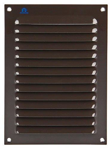 Renson 1006304 - schoepenrooster vlak alu ral 8019 150x200mm | 10 stuks