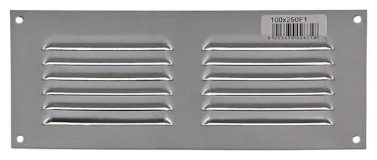 Renson 1006305 - schoepenrooster vlak alu f1 250x100mm | 10 stuks