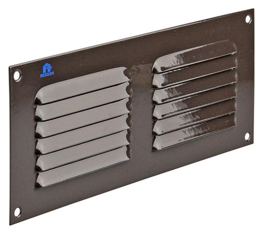Renson 1006307 - schoepenrooster vlak alu ral 8019 250x100mm | 10 stuks
