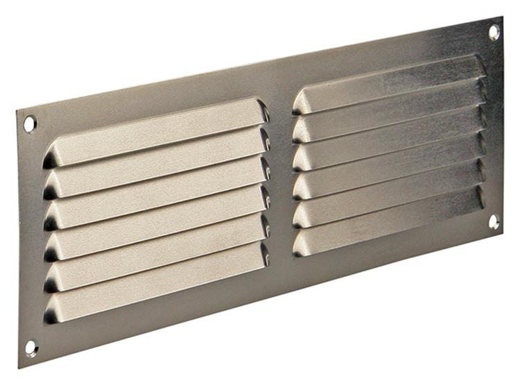 Afbeelding laden in galerijviewer, Renson 1006311 - schoepenrooster vlak alu f1 300x100mm | 10 stuks
