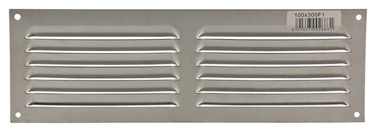 Renson 1006311 - schoepenrooster vlak alu f1 300x100mm | 10 stuks