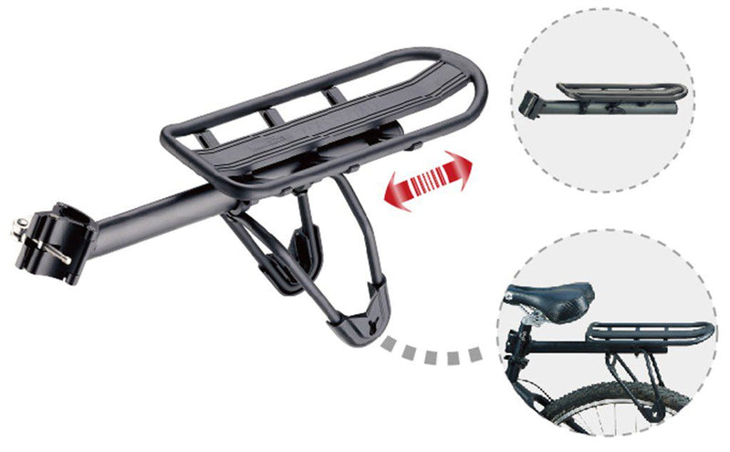 Load image into Gallery viewer, Massload achterdrager op zadelpen qr t m 34mm
