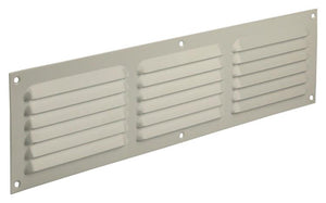 Renson 1006316 - schoepenrooster vlak alu ral 9010 400x100mm | 10 stuks