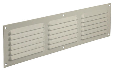 Renson 1006316 - schoepenrooster vlak alu ral 9010 400x100mm | 10 stuks