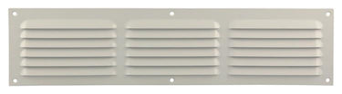 Renson 1006316 - schoepenrooster vlak alu ral 9010 400x100mm | 10 stuks