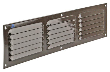 Renson 1006317 - schoepenrooster vlak alu ral 8019 400x100mm | 10 stuks