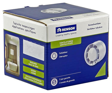 Renson 1006442 - kanaalventilator standaard 7121 wit ø 100 | 2 stuks