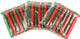 Playgo 24 bellenblaas staafjes kerst 11 cm lang