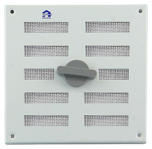 Renson 1006325 - regelbare rooster opb. 4037 alu ral 9010 155x155mm | 2 stuks