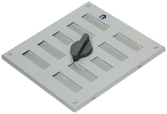 Renson 1006325 - regelbare rooster opb. 4037 alu ral 9010 155x155mm | 2 stuks