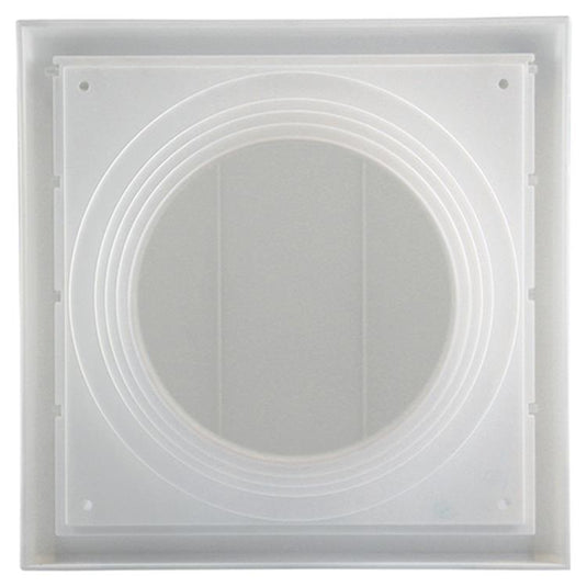 Renson 1006383 - dampkaprooster 1 klep 741 dia pvc ral 9010 ø100-130 | 2 stuks