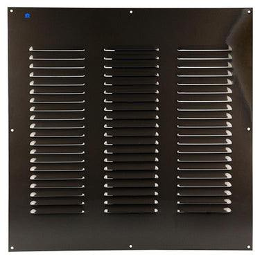 Renson 1006323 - schoepenrooster vlak alu ral 8019 500x500mm | 5 stuks