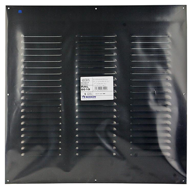 Chargez l'image dans la visionneuse de la galerie, Renson 1006323 - schoepenrooster vlak alu ral 8019 500x500mm | 5 stuks
