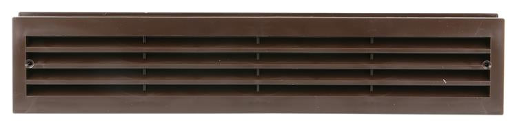 Afbeelding laden in galerijviewer, Renson 1006388 - deurrooster 761 pvc ral 8019 450x90mm | 2 stuks
