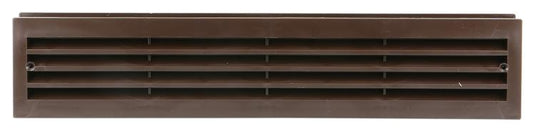 Renson 1006388 - deurrooster 761 pvc ral 8019 450x90mm | 2 stuks